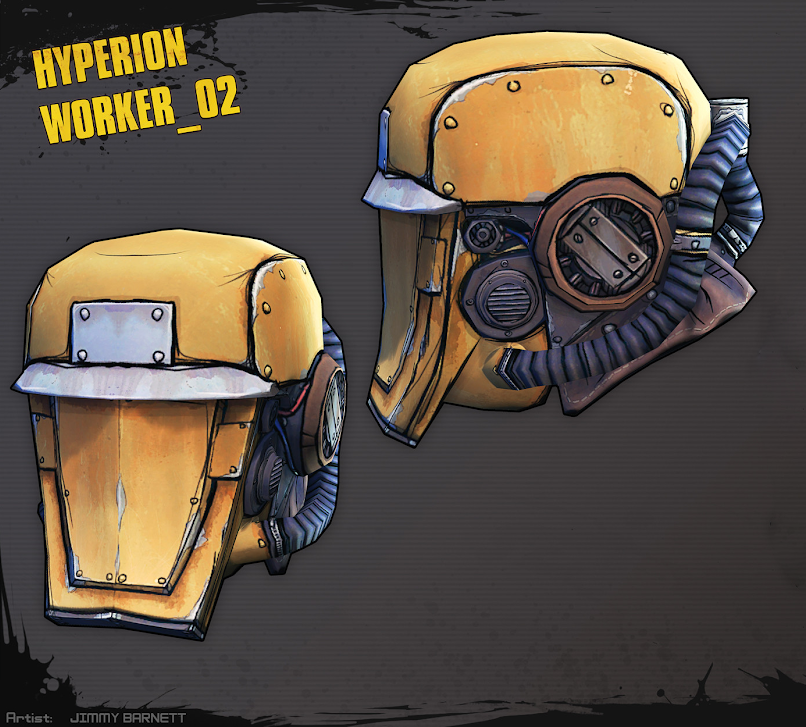 Painted Hyperion worker helmet concept