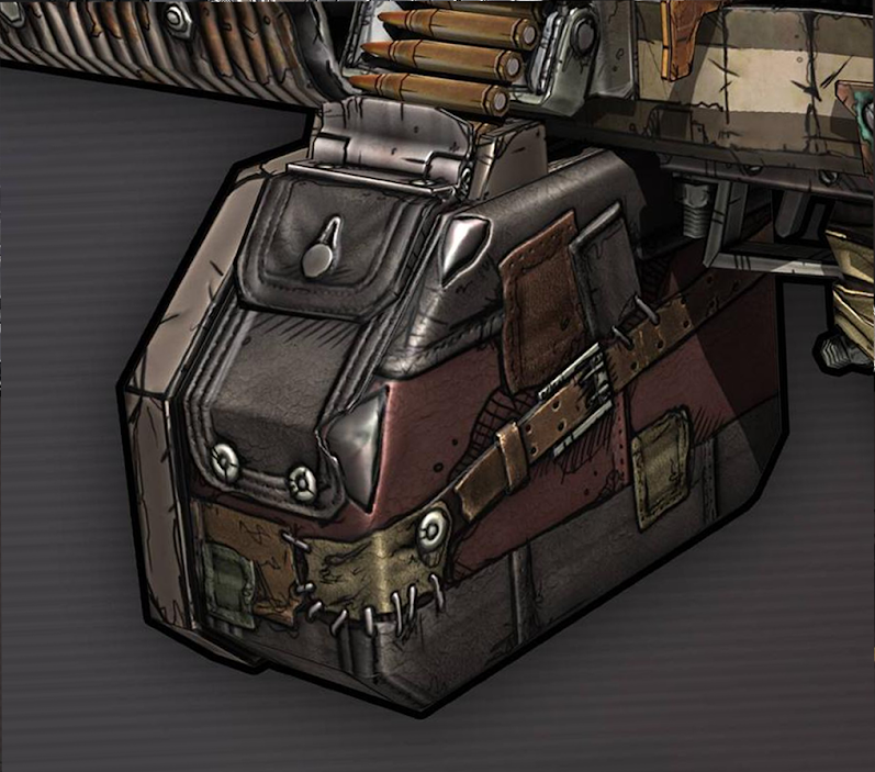 Finished textured equipment bag