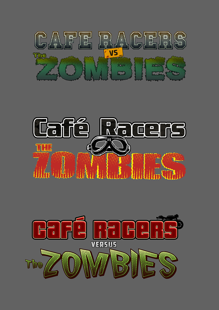 Cafe Racers vs Zombies - Logos
